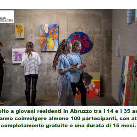 Abruzzo Giovani:  risorse per 1,4 mln per progetti creativi e inclusivi