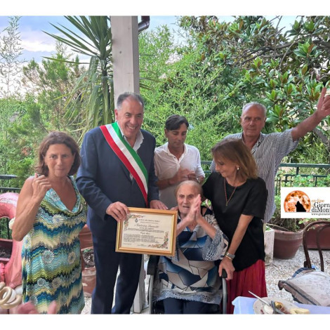 Fossacesia celebra i 100 anni della professoressa Caterina Marchese