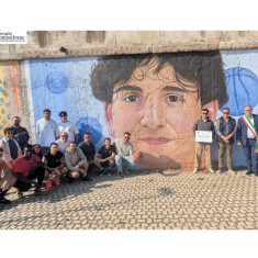 Montesilvano ricorda Marco Zitella. Il murales del 2011 rivitalizzato dall’artista Andrea Ranieri