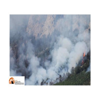 Morrone in fiamme, il 