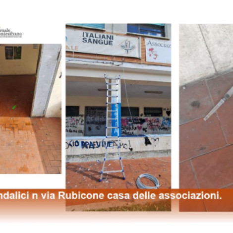 Pescara, Associazioni di via Rubicone vittime di continui atti vandalici.