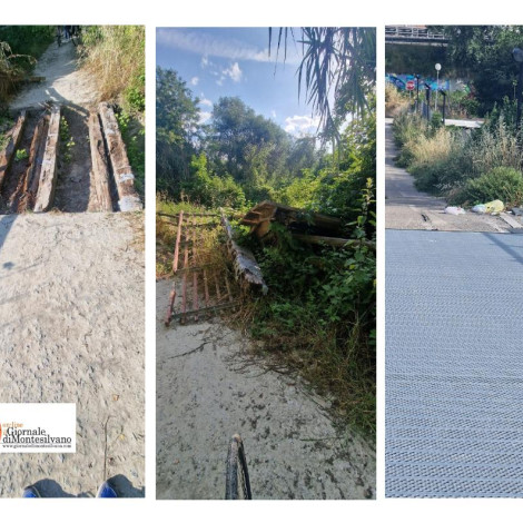 Pescara, Blasioli, la pista ciclabile del lungofiume abbandonata al degrado: rifiuti, crolli e bivacchi