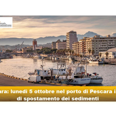 Pescara. Dragaggio imboccatura del porto, cominciano i lavori