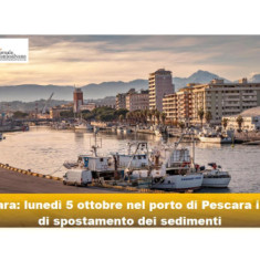 Pescara. Dragaggio imboccatura del porto, cominciano i lavori
