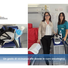 Oncologia, donati caschetti refrigeranti al San Salvatore dell'Aquila.