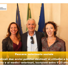 Veterinario sociale. Il nuovo servizio comunale di Pescara