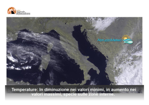 Sereno con possibili annuvolamenti nel corso della giornata