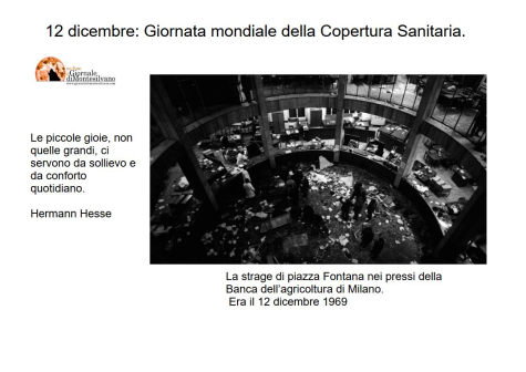 12 dicembre: Madonna di Guadalupe, G. Marconi e la strage di Piazza Fontana.