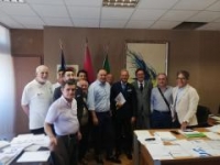 Ottavio De Martinis sindaco di Montesilvano, insieme ad una delegazione di acaf Museo del Treno di Montesilvano, capitanata da Antonio Schiavone, Antonello Lato e Renzo Gallerati.
