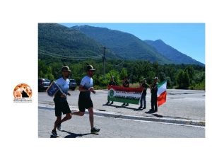Tappa dieci per la grande Staffetta Alpina, seconda in Abruzzo, terra di alpini e di eroi con la penna sul cappello.