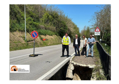 Al via a Manoppello i lavori sulla SS539 chiusa per frana da aprile