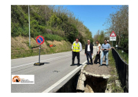 Al via a Manoppello i lavori sulla SS539 chiusa per frana da aprile