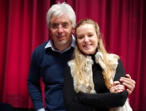 Nella foto: il maestro Maurizio Colasanti con il soprano Inés Lorans Millàn