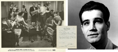 Felice Orlandi, una scena di un film con Humphery Bogart e il certificato di laurea alla Carnagie