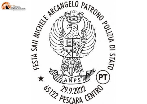 Pescara/annullo filatelico per San Michele Arcangelo, patrono della Polizia di Stato