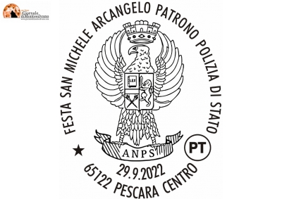 Pescara/annullo filatelico per San Michele Arcangelo, patrono della Polizia di Stato