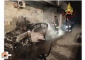 Pescara. Auto in fiamme in via Pian delle mele