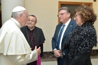 foto di ieri in Vaticano