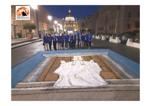 l'opera in via della conciliazione a Roma, tra i 31 quadri