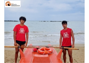 Pescara Nord. Soccorso Windsurfer al largo del lido “Barracuda”