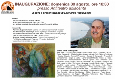 Frisa. “Colori e Pensieri per Bruno Paglialonga”.