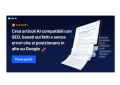 Come scrivere articoli di alta qualità con un blog builder AI