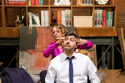 Atri Emilio Solfrizzi e Paola Minaccioni con “A testa in giù"