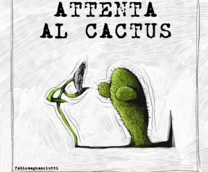 il logo di Fabio Magnasciutti, noto illustratore romano.