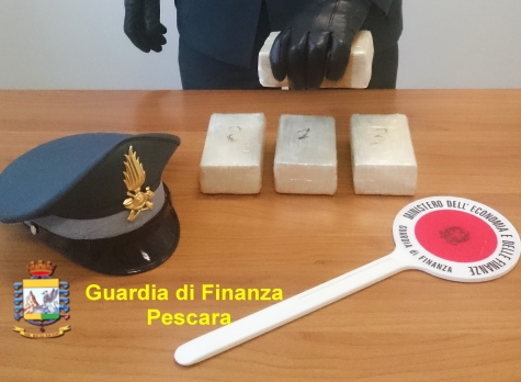 Montesilvano, bloccato carico di eroina purissima