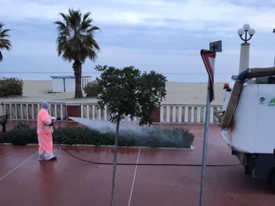 Giulianova. Partono domani gli interventi di sanificazione delle strade nelle ore serali e notturne