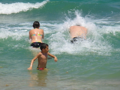 famiglia in vacanza 