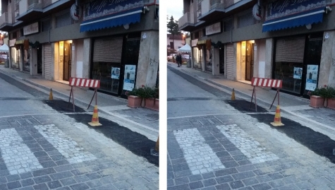 I lavori nel centro dell'Enel