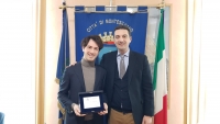Montesilvano, Maragno premia il pianista Leonardo Pierdomenico