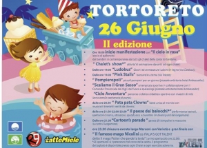 Tortoreto, notte rosa dei bambini. La città diventa a misura di bambino.