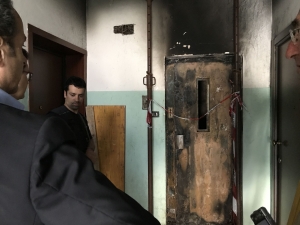 Pescara/incendioVia Rio Sparto, operazioni di sgombero dei residenti