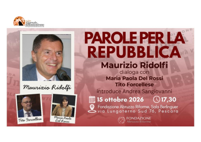 Le parole della Repubblica: giovedì a Pescara lo storico Maurizio Ridolfi