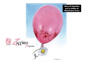 Manchester Arena. Marco D'Agostino, un palloncino rosa vola via con le vite dei bambini.