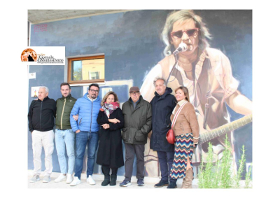 Ivan Graziani, a Nepezzano un murales dedicato a lui.