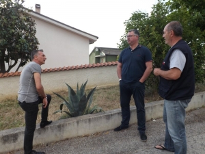 Crecchia e Adessi con D'Ignazio in via San Carlo Borreo