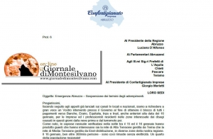 L'intestazione della lettera