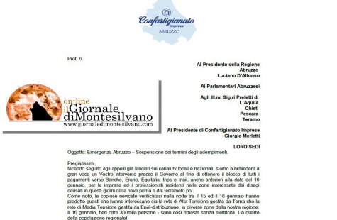 L'intestazione della lettera