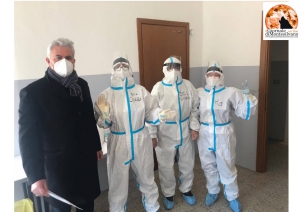 Presidio di Piano D'Orta e il sindaco Di Bartolomeo