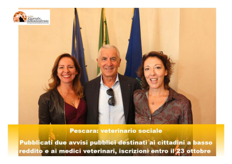 Veterinario sociale. Il nuovo servizio comunale di Pescara