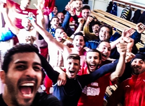 esultazione del dopo partita