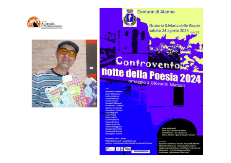 Alanno/Controvento Notte della Poesia omaggio a Giovanni Marzoli