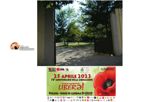 Pescara, al Parco ex Cocco: 78^ Festa della Liberazione il 25 aprile.