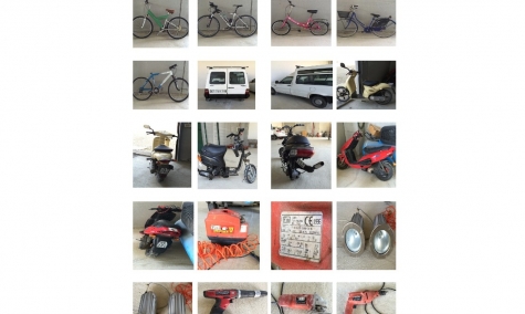 Parte della refurtiva trovata nell'appartamento dell'uomo arrestato 2 volte in tre giorni