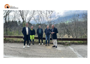 Civitella Casanova, la frana primo sopralluogo di De Luca