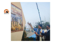 Giulianova. Opera “Il Porto” del maestro Enea Cetrullo, collocata all’ingresso del molo nord.