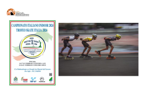 Pescara. Campionato Italiano indoor Trofeo Skate Italia di Pattinaggio Corsa